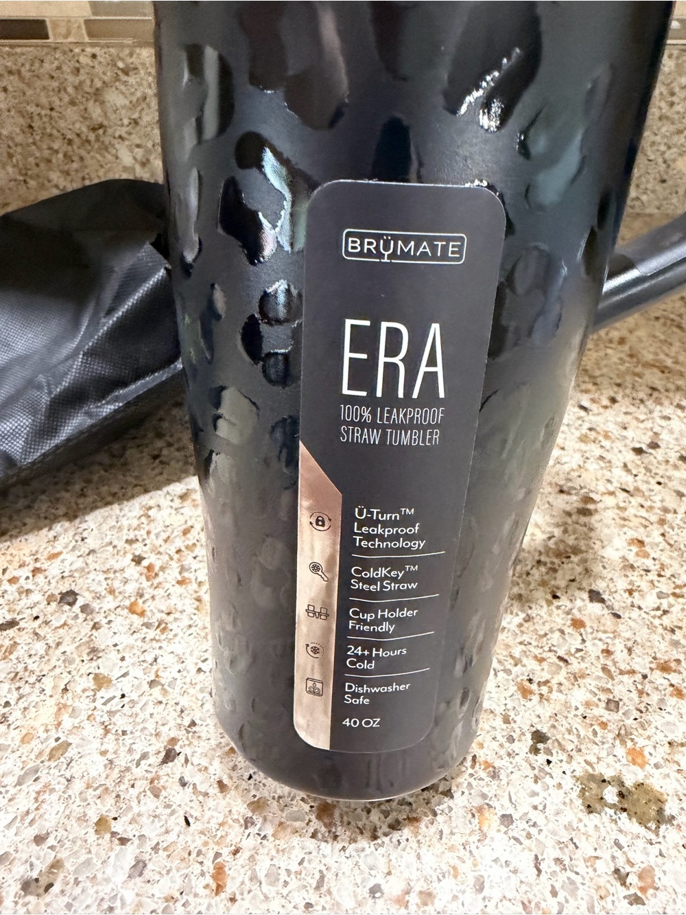 ERA 40oz Leakproof Straw Tumbler - Black